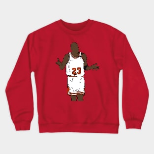 Michael Jordan Shrug (Pixel Art) Crewneck Sweatshirt